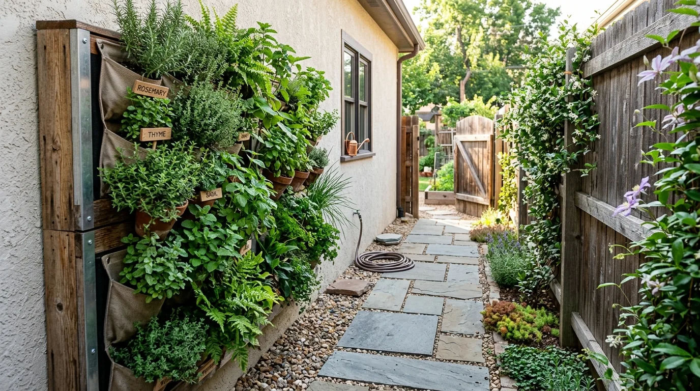 Side Yard With Utility Screening